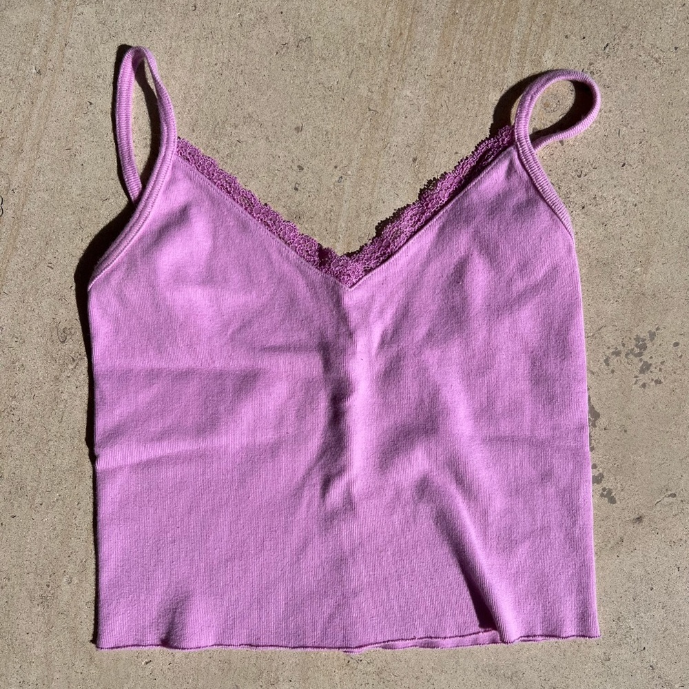 Brandy Melville hot pink tank top